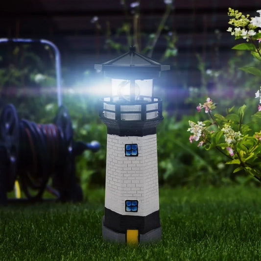 Garduru - Solarbetriebene Leuchtturm-Gartenlampe für stilvolle Außenbeleuchtung
