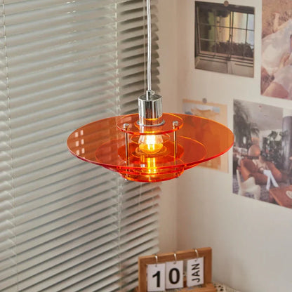 Moderne "UFO" Hängelampe aus Acryl - Zeitgenössisches und Elegantes Design