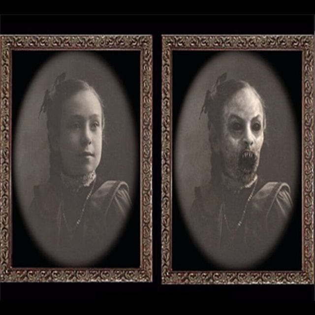 3D Halloween Gesicht Verändernde Geist Porträt