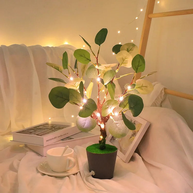 LED Nachtlampe Weihnachtszweige mit USB – Sanfte und Elegante Beleuchtung