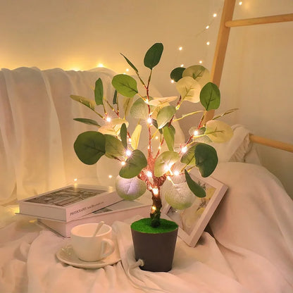 LED Nachtlampe Weihnachtszweige mit USB – Sanfte und Elegante Beleuchtung