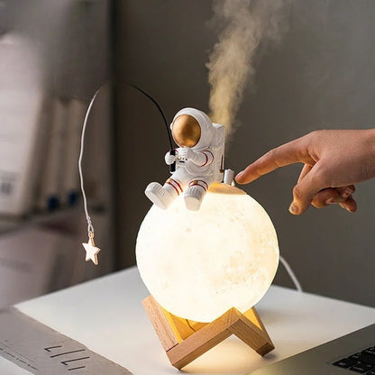 Garduru – 3D Astronaut Mondlampe mit LED Nachtlicht und Touch-Dimmung