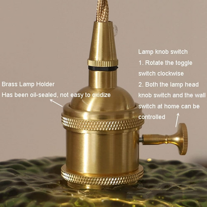 Vintage Florale Glas Pendelleuchte für das Esszimmer - Elegantes Retro-Design zur Beleuchtung Ihres Raumes