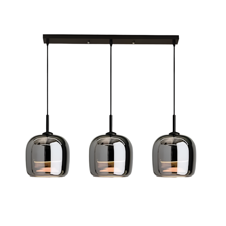Suspension Nordic aus schwarzem Glas – Elegantes und modernes Design mit LED-Beleuchtung