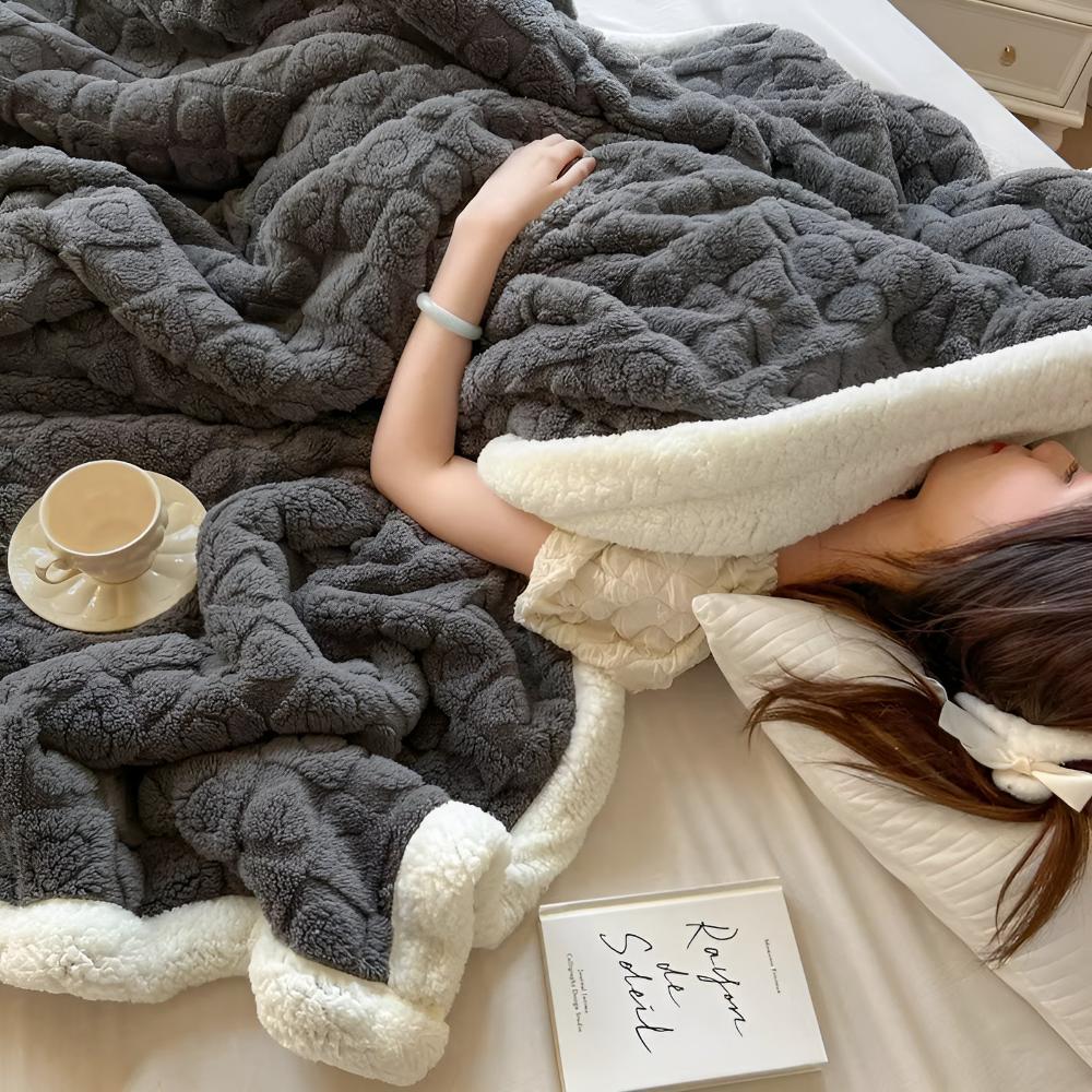 Cloud Warmth Sherpa Fleece-Decke