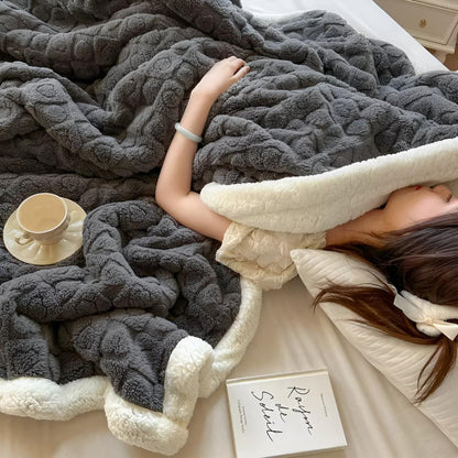 Cloud Warmth Sherpa Fleece-Decke