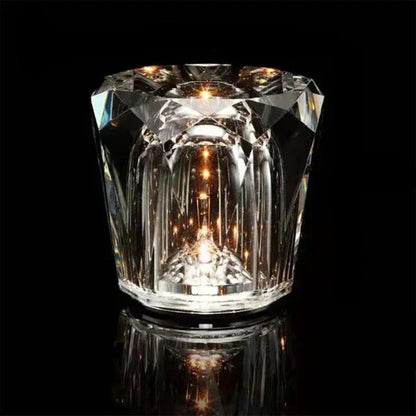 Wiederaufladbare Tischlampe mit Kristalldetails | CrystalGlow
