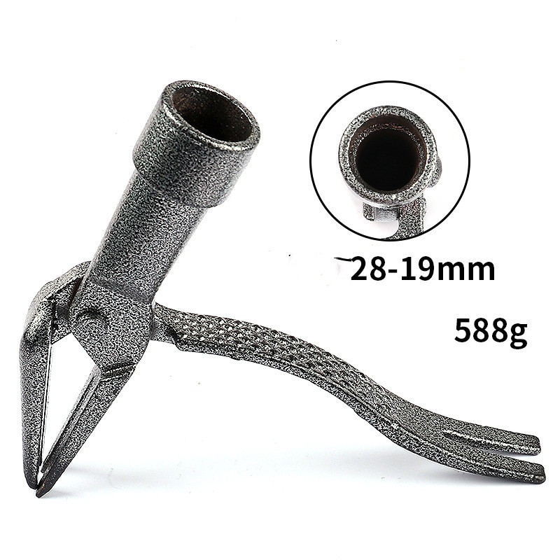 Unkrautzieher mit 4-Krallen-Kopf – Effektives Gartenwerkzeug aus Eisen zur Wurzelentfernung