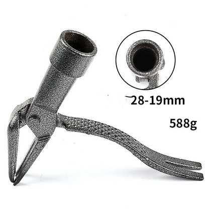 Unkrautzieher mit 4-Krallen-Kopf – Effektives Gartenwerkzeug aus Eisen zur Wurzelentfernung