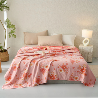 Blush Baumwollgaze Blumendecke