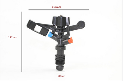 Verstellbarer Gartenregner mit Sprühwinkelanpassung – Ideal für Bewässerungssysteme