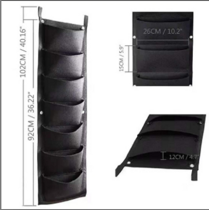 Vertikaler Pflanzer für den Außenbereich - Kreative Wandtaschen für grüne Oasen