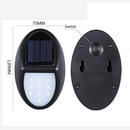 Solar LED Wandlampe für außen – wetterfest, energiesparend und mit Bewegungsmelder
