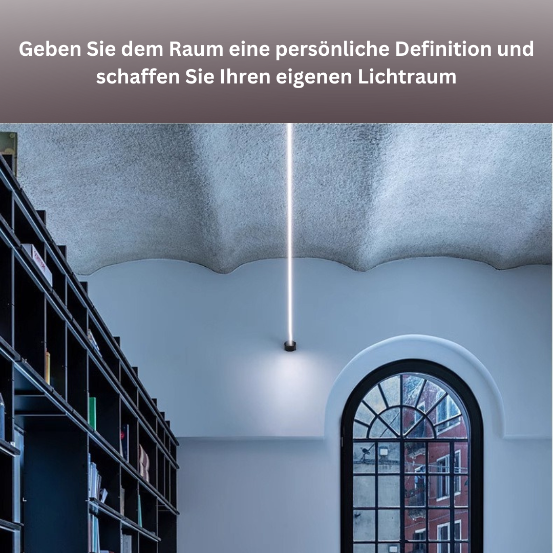 Skandinavische LED-Lichtleiste aus Stahl – 360° Rundumbeleuchtung für modernes Wohnen