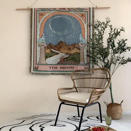 Moon Tarot Wandteppich Decke
