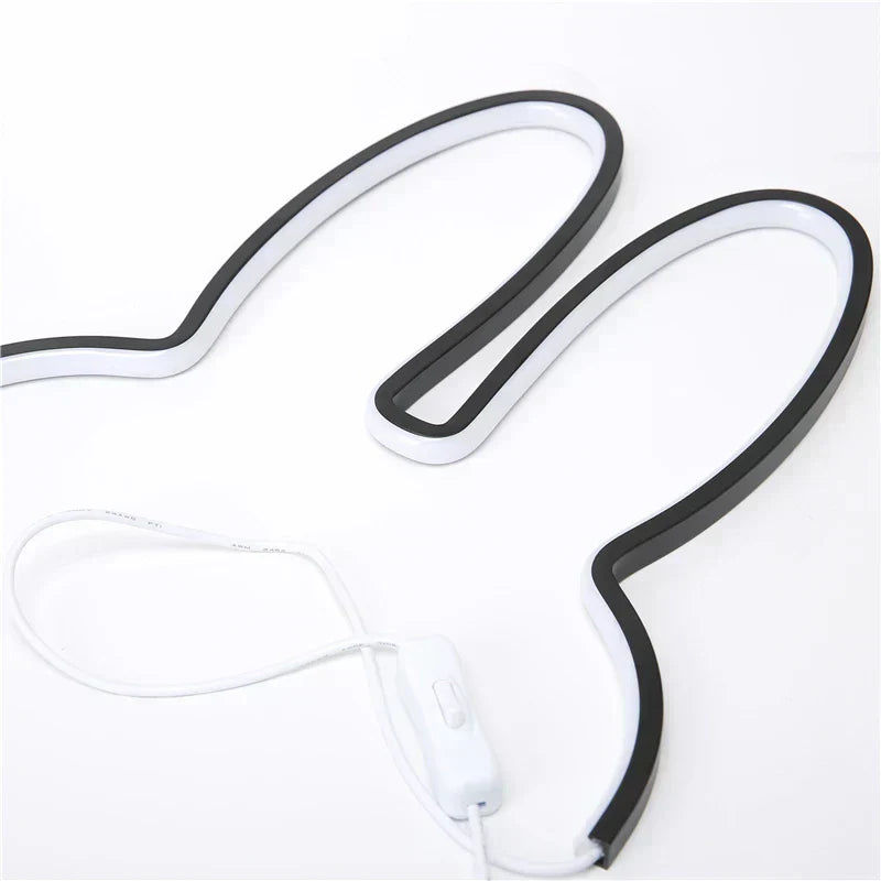 USB-wiederaufladbare Bunny LED-Nachtlicht mit Farbwechselmodus