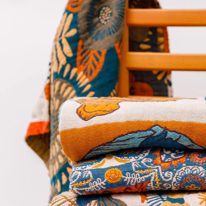 Blumen Vogel Wendbares Strand-Badetuch