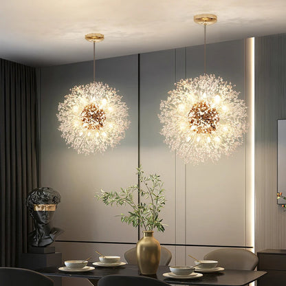 Kronleuchter LED Kristall Luxus - Modernes Design aus verchromtem Metall, LED G9, Elegant und Raffiniert