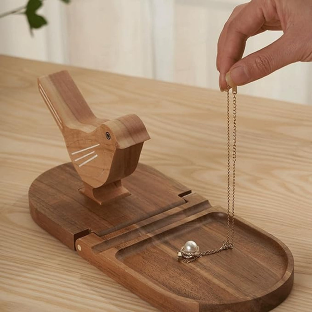 Sparrow Bird Holz Multi-Use Buchstützen