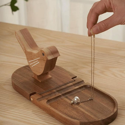 Sparrow Bird Holz Multi-Use Buchstützen