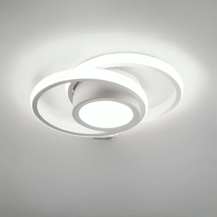 Tairdel | Moderne LED-Deckenleuchte, 2-Ring-Design