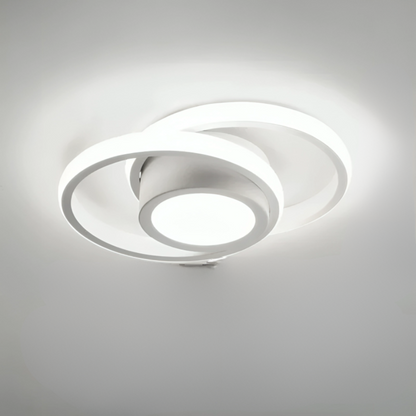 Tairdel | Moderne LED-Deckenleuchte, 2-Ring-Design