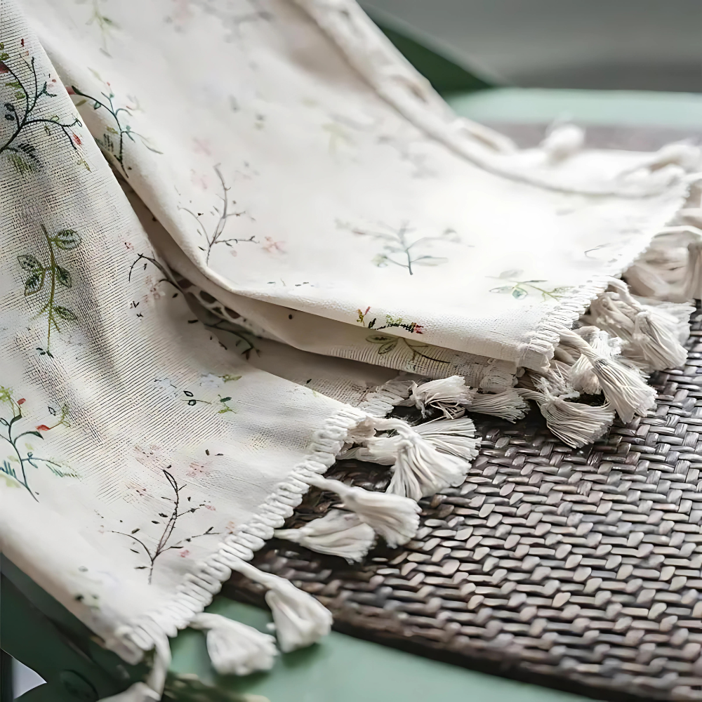 Verspielter Wiesenschleifenvorhang