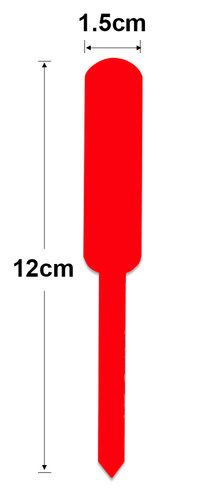 Bunte Pflanzenstecker aus Kunststoff – Wetterfest & Wiederbeschreibbar