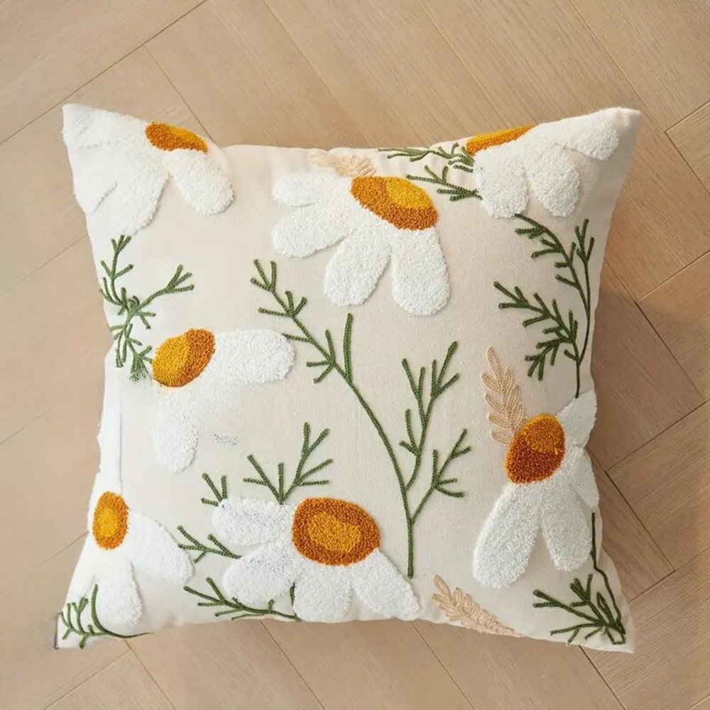 Garduru Kissenbezug mit Botanischem Blumenmuster