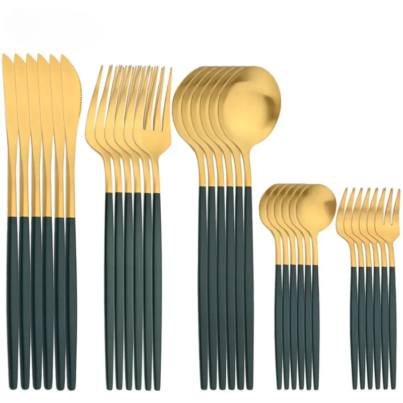 LuxeCut – Stilvolles Edelstahl Besteckset mit zeitlosem Design, 30 Teile