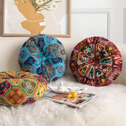 Boho runder Sitzkissen
