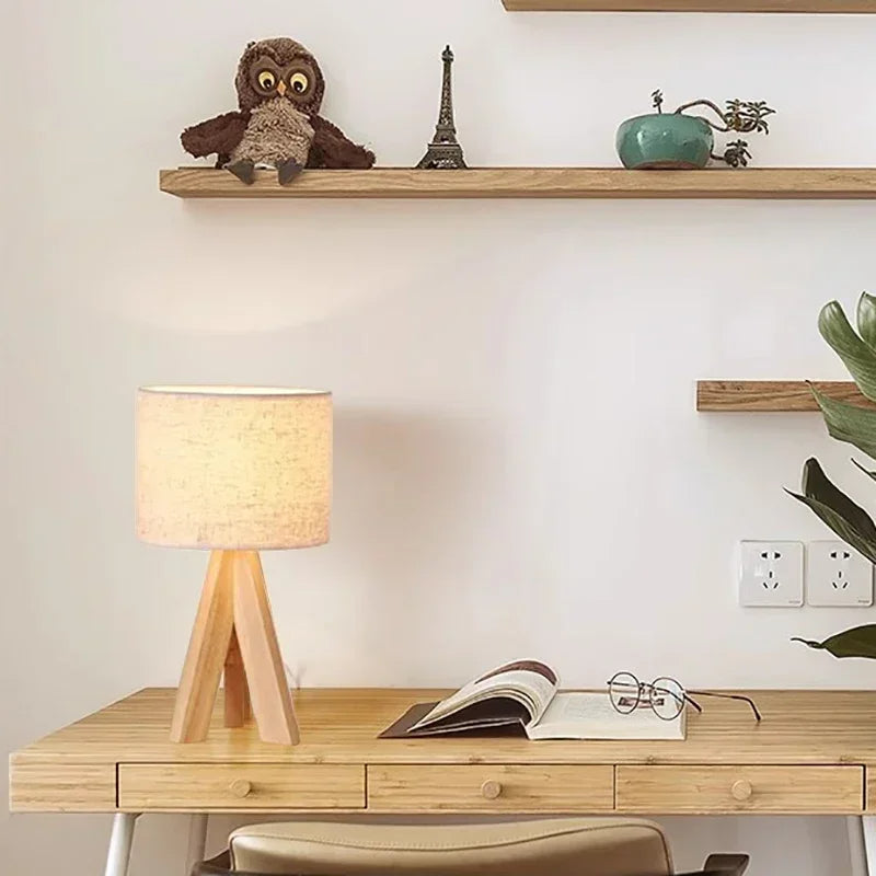 Royelux Nordic Fabric Tischlampe - Sanfte Ambient-Beleuchtung mit minimalistischem Design