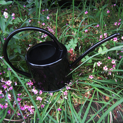 Stylish metal watering can for plant care and watering