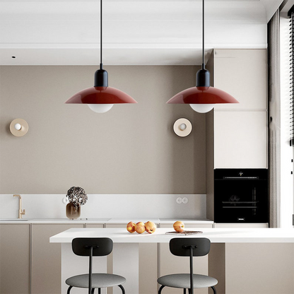 Moderne Macaron-Aufhängung - Farbglas-Schirm, einzigartiges Design, ideal für Küche und Wohnzimmer