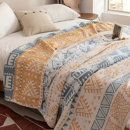 Aztec Layers Pure Cotton Decke