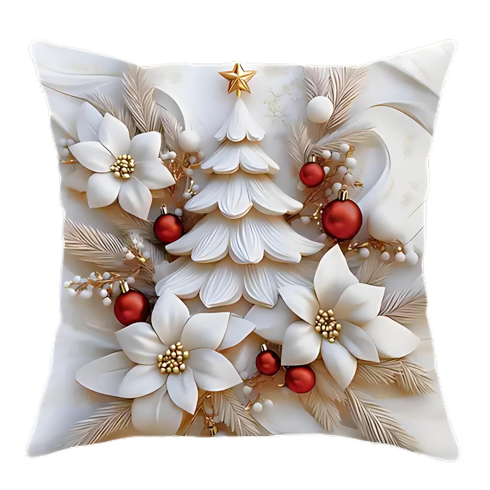Weihnachts Charm Samt Kissenbezüge | Set von 4