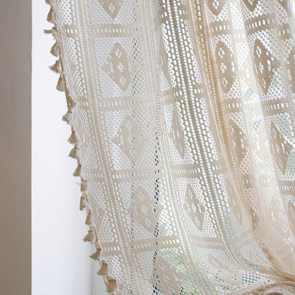 Rhombus Plaid Diamantmuster Vorhang