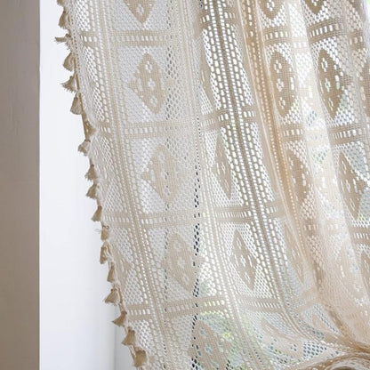 Rhombus Plaid Diamantmuster Vorhang