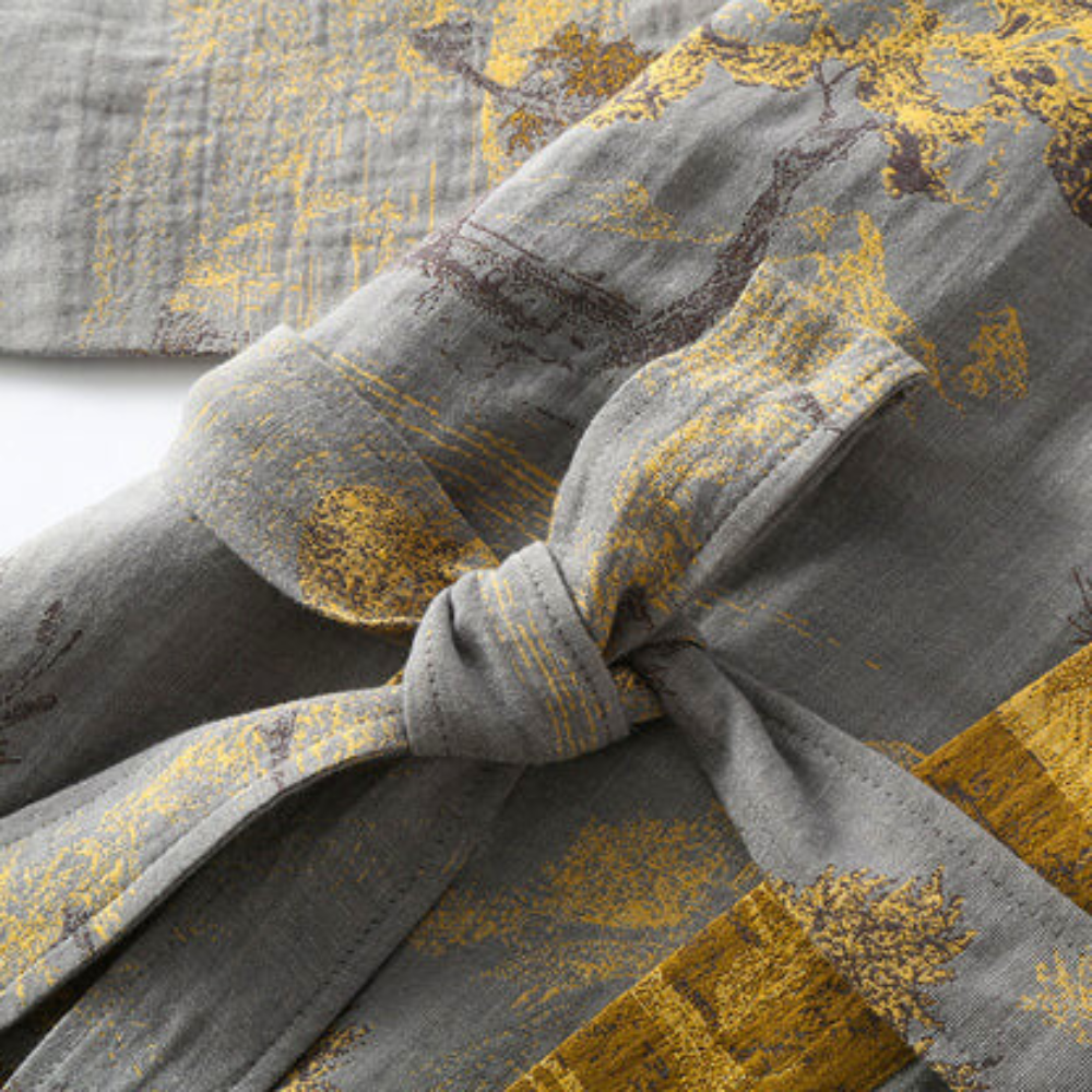 SereneCotton – Luxuriöser Baumwoll-Kimono-Bademantel mit zeitloser Eleganz