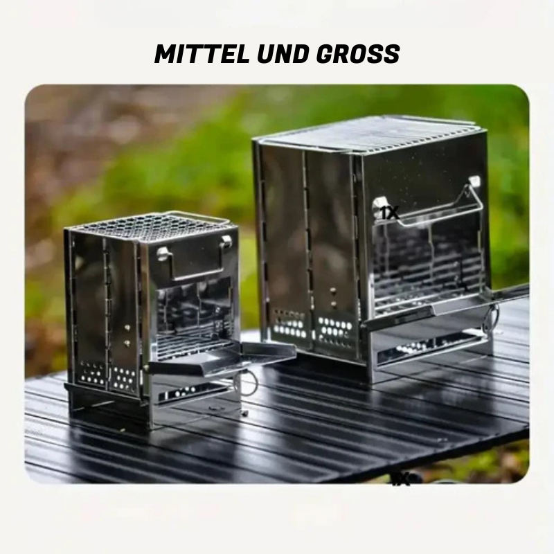 Tragbarer Tisch Holzofen Camping - Falfbar, Grill