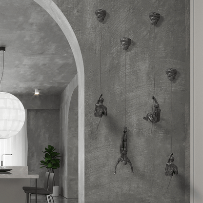 ClimbArt – Kreatives Klettermann-Wanddekorationsset mit künstlerischem Charme