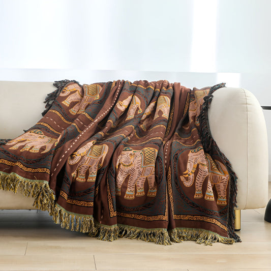Bohemian Elefantenmuster Quastendecke
