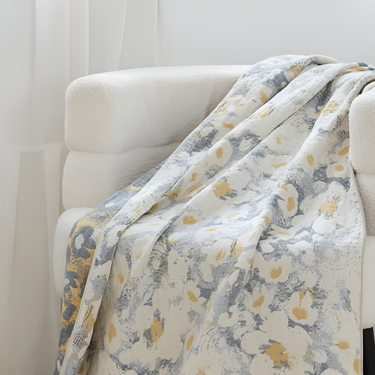 Zartes Blumenmuster Badehandtuch
