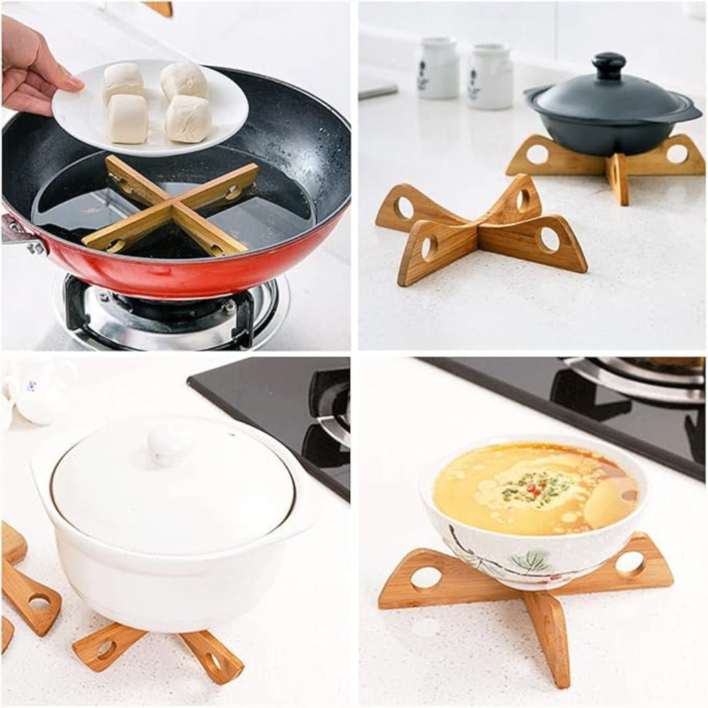 Bamboo Topfständer & Dampfgestell