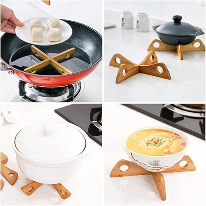 Bamboo Topfständer & Dampfgestell