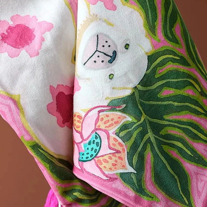 Blush Pink Hund Quaste Kissenbezug