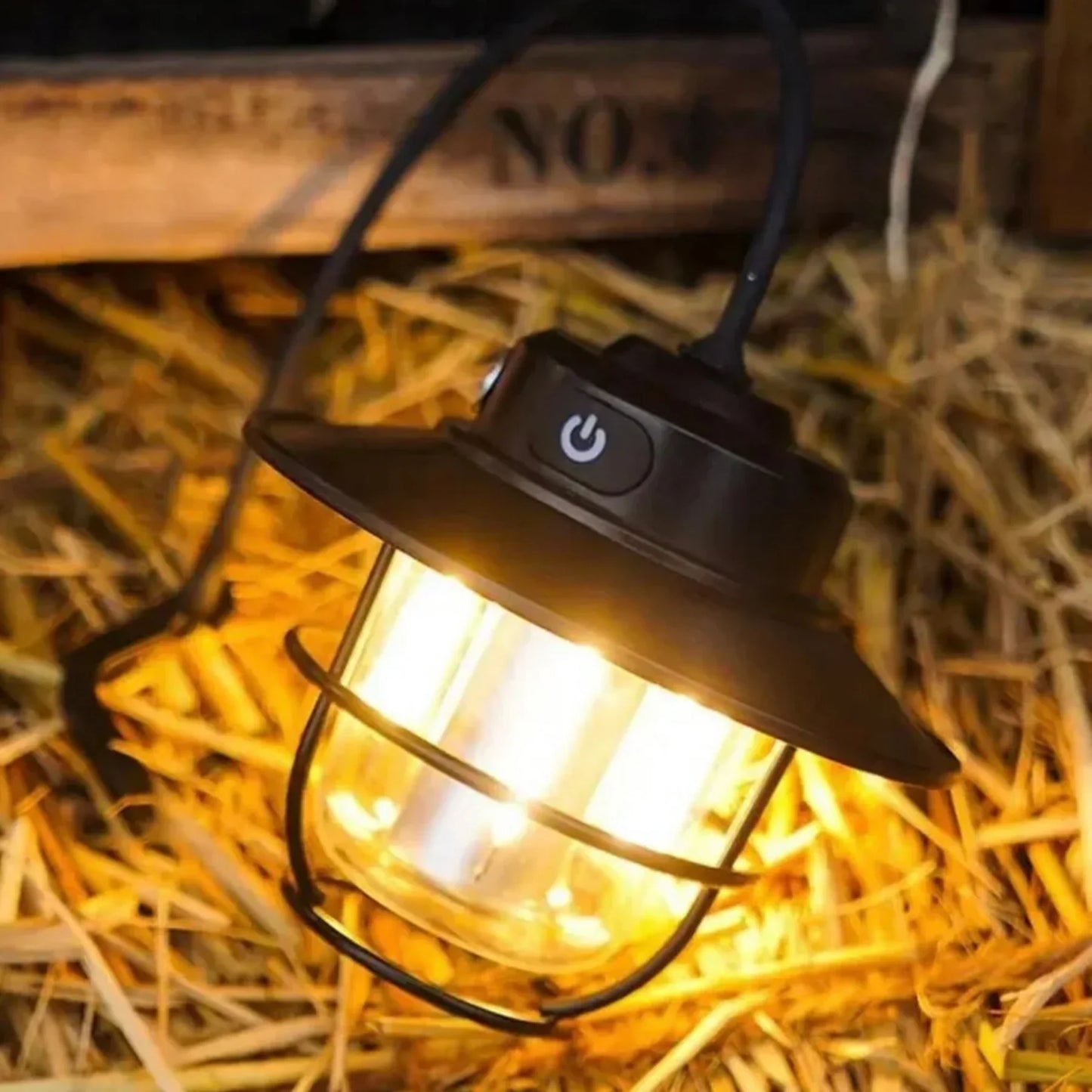 Wiederaufladbare LED-Campinglampe