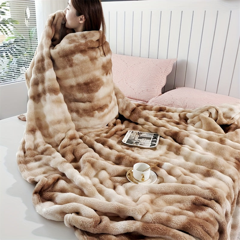 Faux Fur Decke für luxuriösen Komfort und Wärme zu Hause oder im Büro