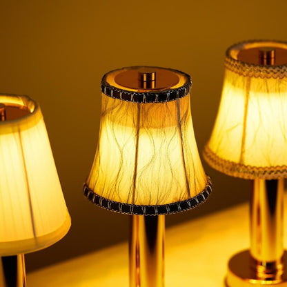 Garduru - LED kabellos Silk Metall Tischlampe | 50% RABATT