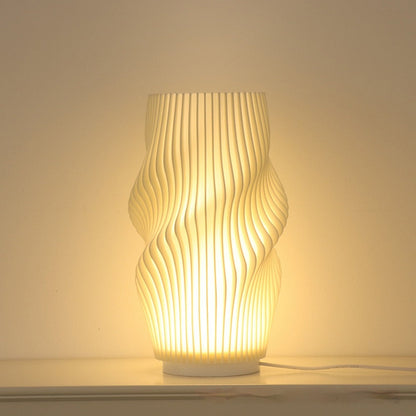 3D gedruckte Vase und Nachtlampe